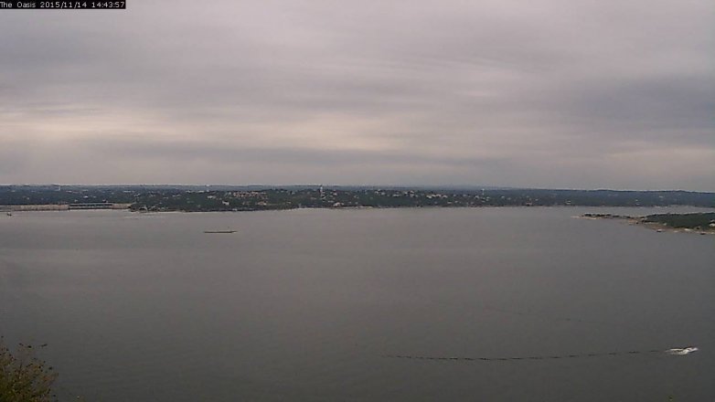 Lake Travis webcam, November 14, 2015 1:50 PM CT