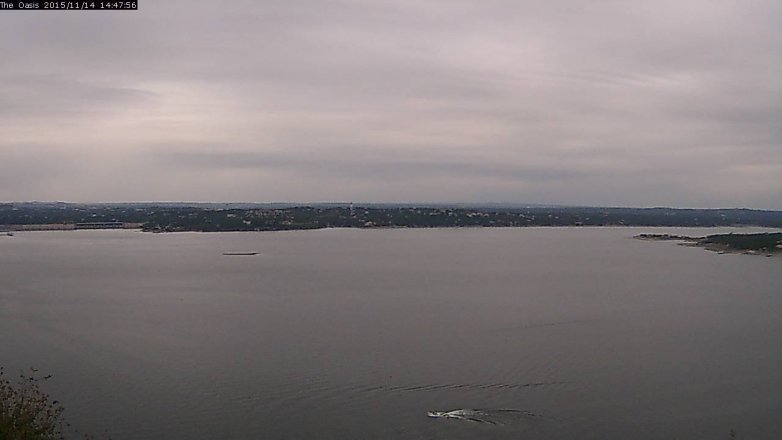 Lake Travis webcam, November 14, 2015 1:55 PM CT