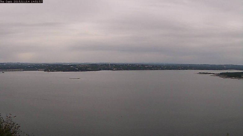 Lake Travis webcam, November 14, 2015 2:00 PM CT