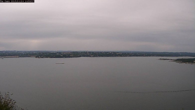 Lake Travis webcam, November 14, 2015 2:05 PM CT