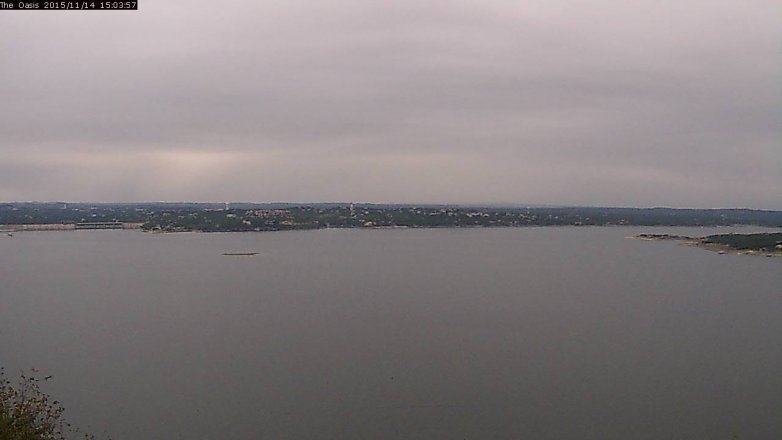 Lake Travis webcam, November 14, 2015 2:10 PM CT
