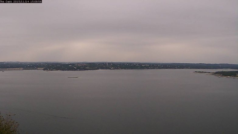 Lake Travis webcam, November 14, 2015 2:15 PM CT