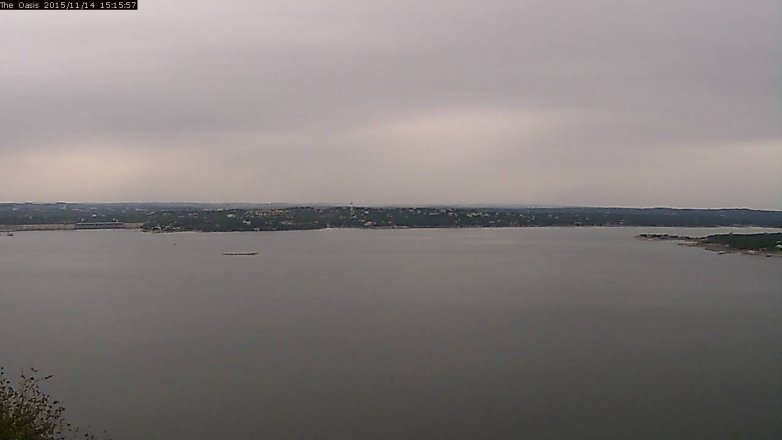 Lake Travis webcam, November 14, 2015 2:25 PM CT