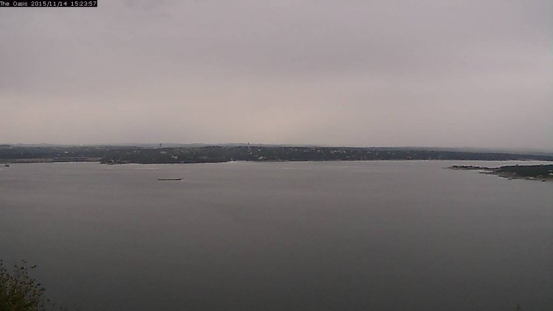 Lake Travis webcam, November 14, 2015 2:30 PM CT