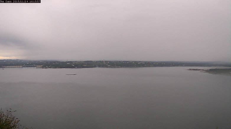 Lake Travis webcam, November 14, 2015 3:20 PM CT