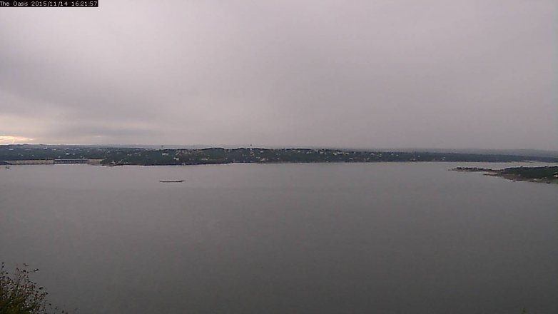 Lake Travis webcam, November 14, 2015 3:30 PM CT