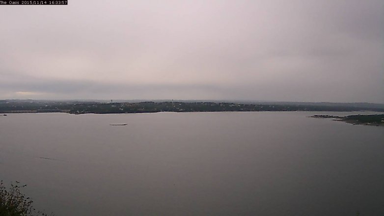 Lake Travis webcam, November 14, 2015 3:40 PM CT