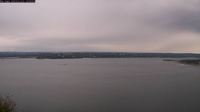 Lake Travis webcam, November 14, 2015 4:05 PM CT