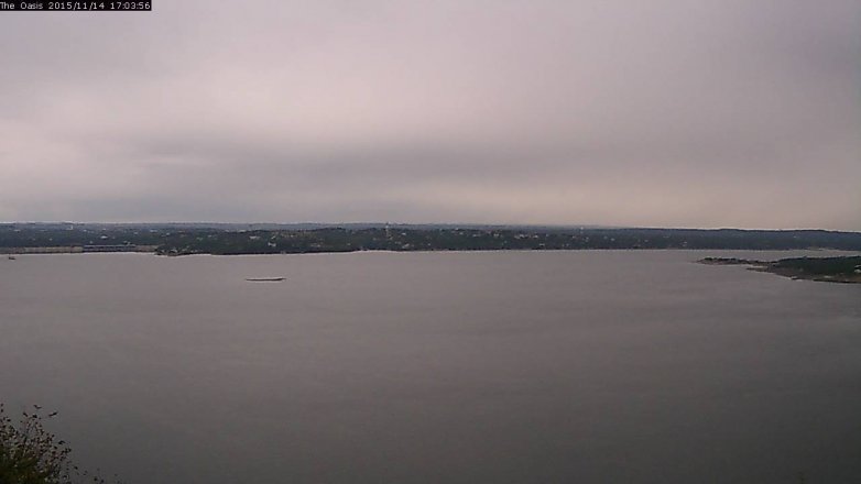 Lake Travis webcam, November 14, 2015 4:10 PM CT