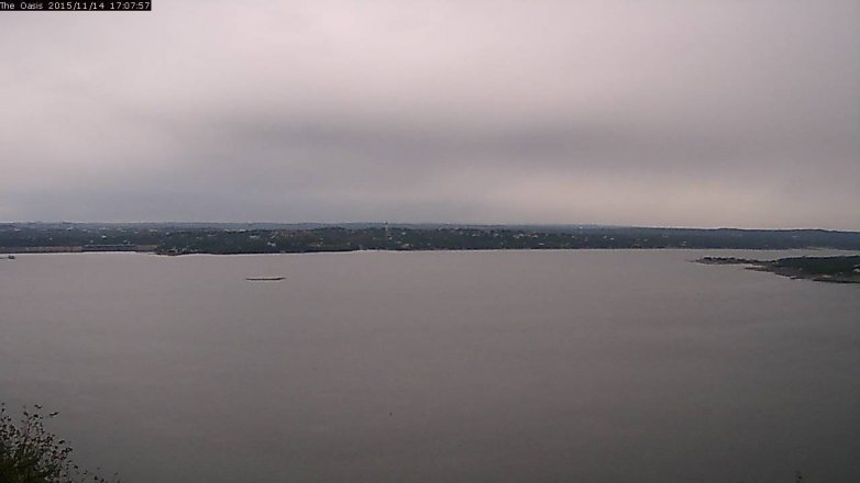 Lake Travis webcam, November 14, 2015 4:15 PM CT