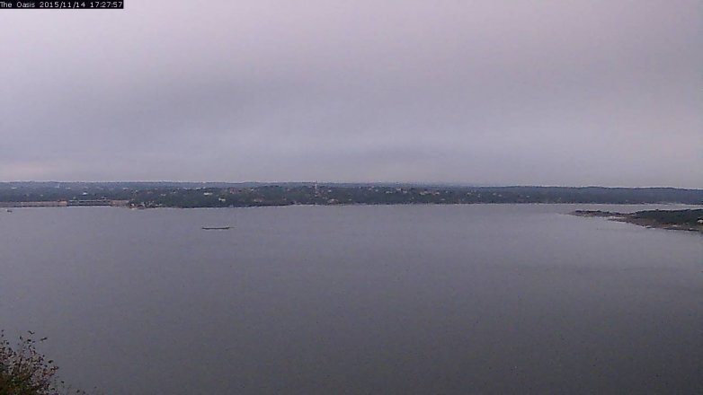 Lake Travis webcam, November 14, 2015 4:35 PM CT