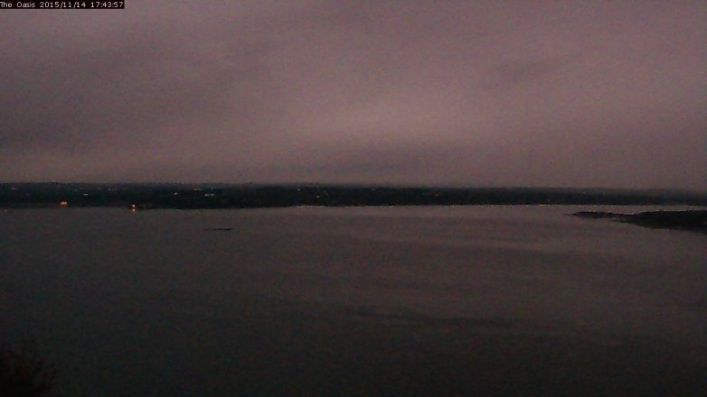 Lake Travis webcam, November 14, 2015 4:50 PM CT