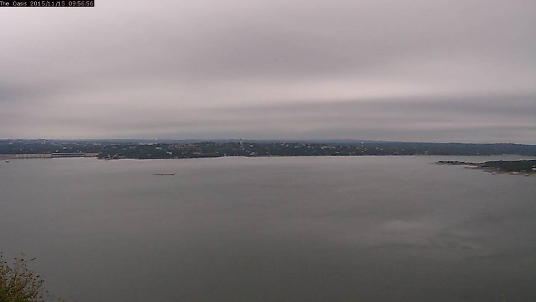 Lake Travis webcam, November 15, 2015 9:05 AM CT