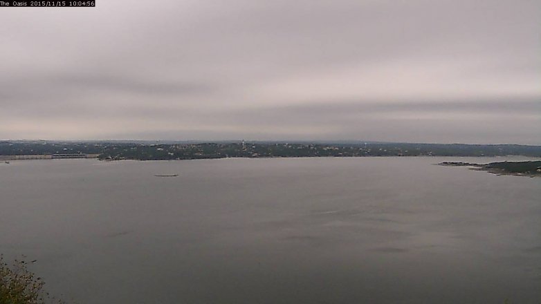 Lake Travis webcam, November 15, 2015 9:10 AM CT
