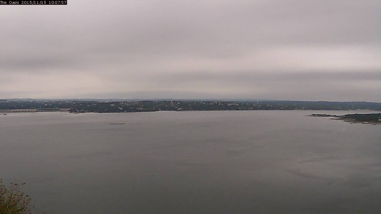 Lake Travis webcam, November 15, 2015 9:15 AM CT