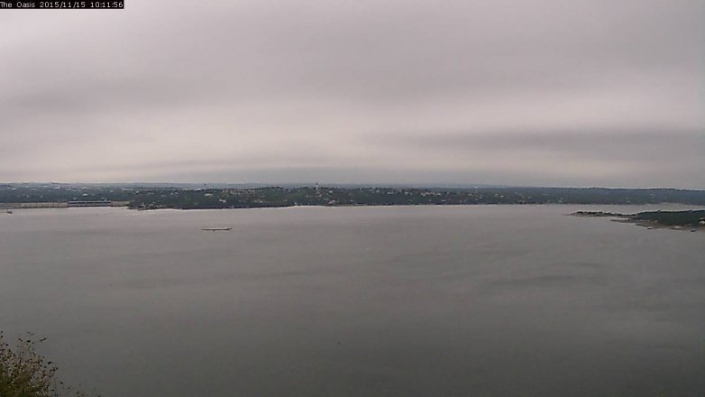 Lake Travis webcam, November 15, 2015 9:20 AM CT