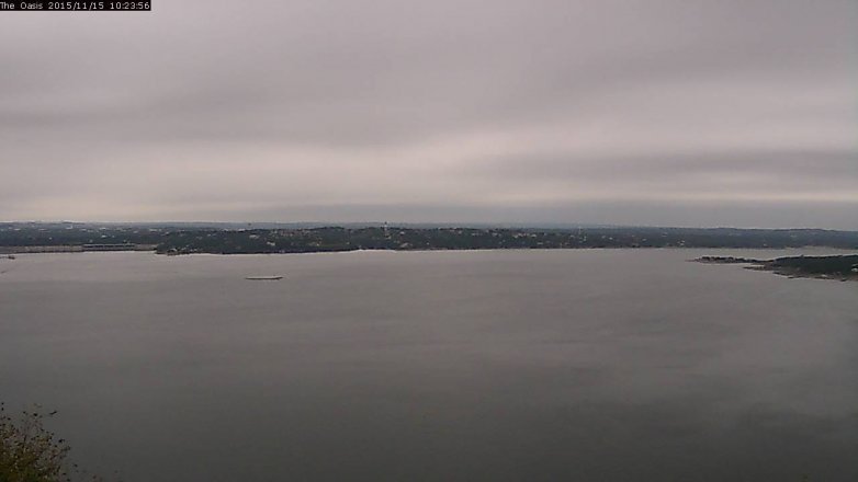 Lake Travis webcam, November 15, 2015 9:30 AM CT