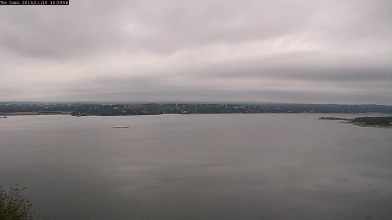 Lake Travis webcam, November 15, 2015 9:45 AM CT