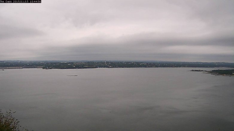 Lake Travis webcam, November 15, 2015 9:50 AM CT