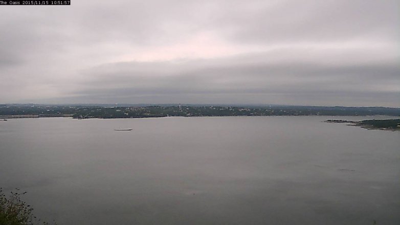 Lake Travis webcam, November 15, 2015 10:05 AM CT