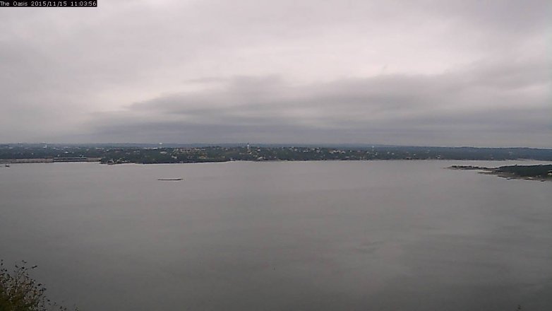 Lake Travis webcam, November 15, 2015 10:15 AM CT