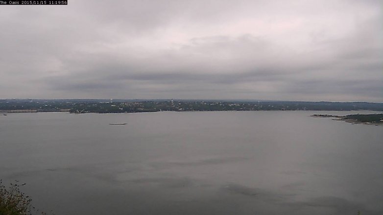 Lake Travis webcam, November 15, 2015 10:25 AM CT