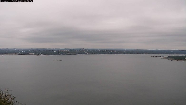 Lake Travis webcam, November 15, 2015 10:35 AM CT