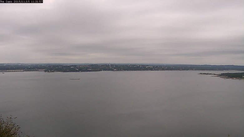 Lake Travis webcam, November 15, 2015 10:40 AM CT