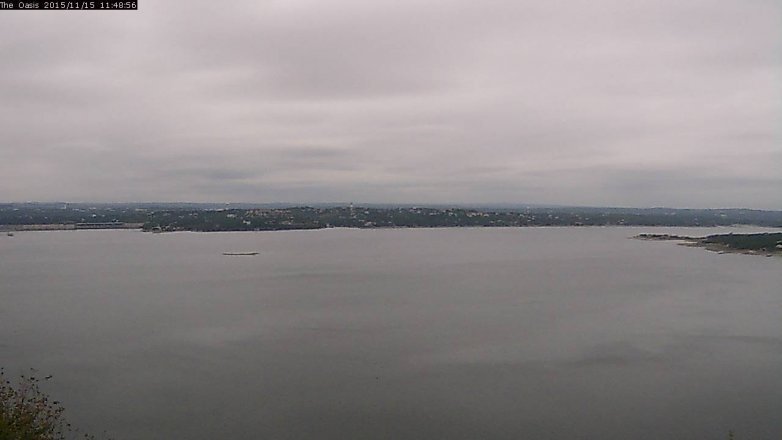 Lake Travis webcam, November 15, 2015 10:55 AM CT