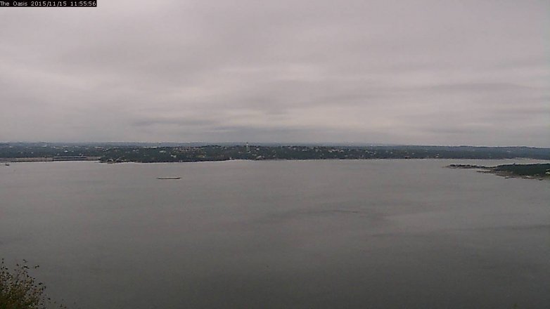 Lake Travis webcam, November 15, 2015 11:05 AM CT