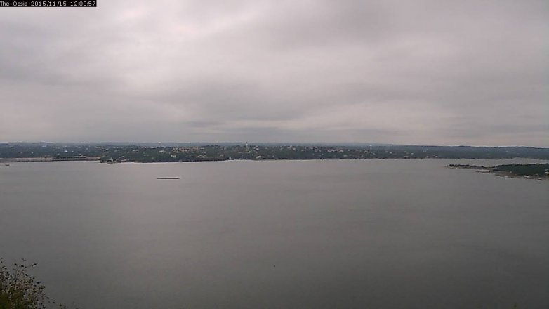 Lake Travis webcam, November 15, 2015 11:15 AM CT