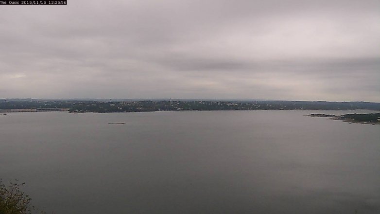 Lake Travis webcam, November 15, 2015 11:35 AM CT