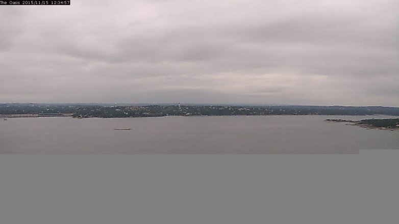 Lake Travis webcam, November 15, 2015 11:40 AM CT