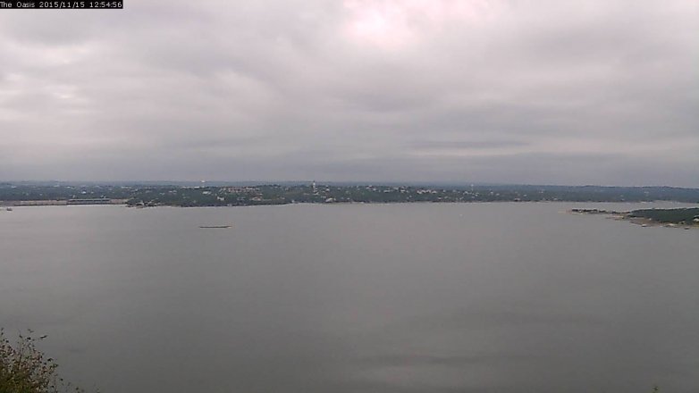Lake Travis webcam, November 15, 2015 12:00 PM CT