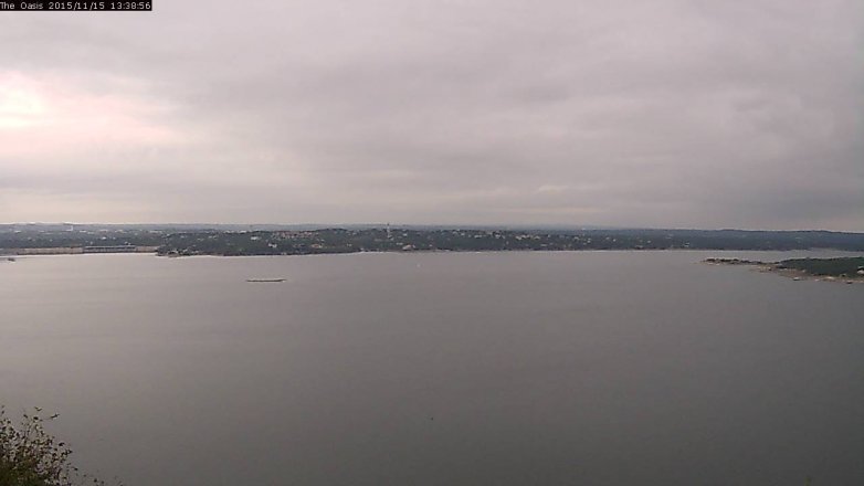 Lake Travis webcam, November 15, 2015 12:50 PM CT