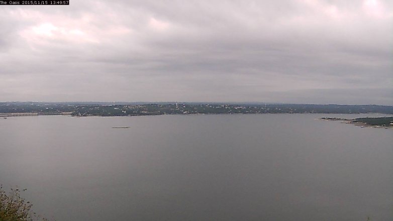 Lake Travis webcam, November 15, 2015 12:55 PM CT