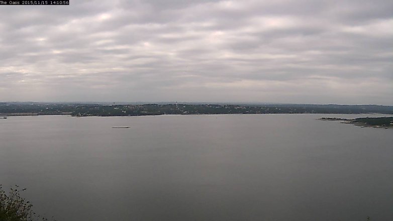 Lake Travis webcam, November 15, 2015 1:15 PM CT