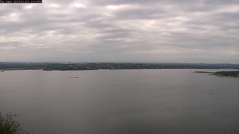 Lake Travis webcam, November 15, 2015 1:20 PM CT