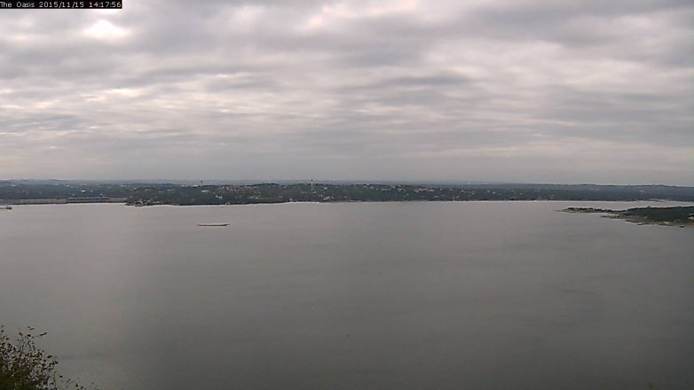 Lake Travis webcam, November 15, 2015 1:25 PM CT
