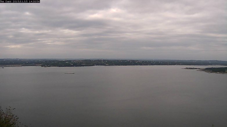 Lake Travis webcam, November 15, 2015 1:40 PM CT