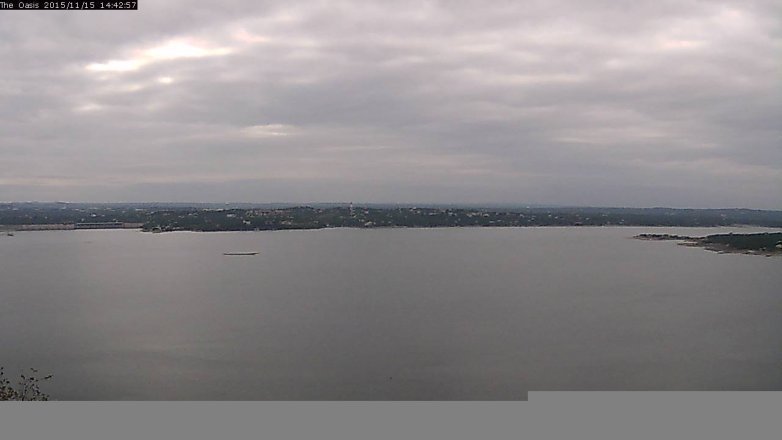 Lake Travis webcam, November 15, 2015 1:50 PM CT