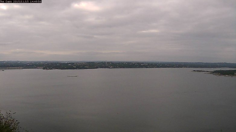 Lake Travis webcam, November 15, 2015 1:55 PM CT