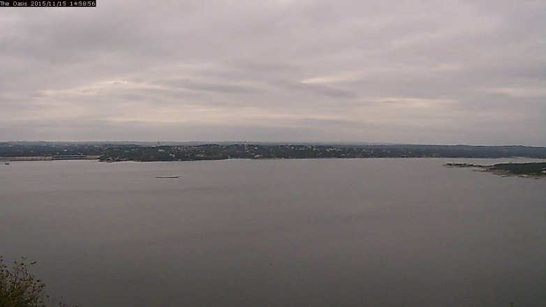 Lake Travis webcam, November 15, 2015 2:05 PM CT
