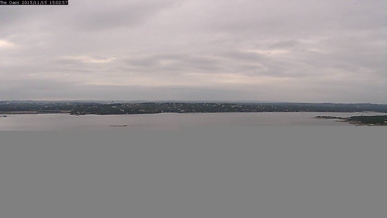 Lake Travis webcam, November 15, 2015 2:10 PM CT