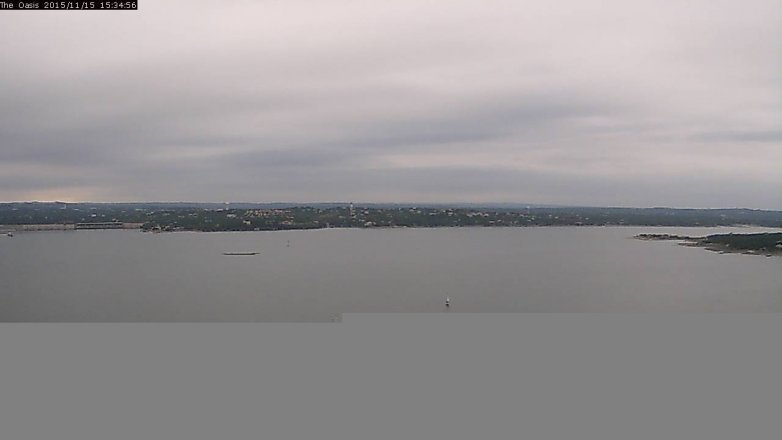 Lake Travis webcam, November 15, 2015 2:40 PM CT
