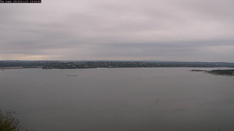 Lake Travis webcam, November 15, 2015 2:50 PM CT