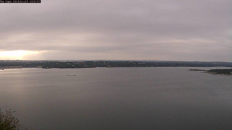 Lake Travis webcam, November 15, 2015 3:05 PM CT