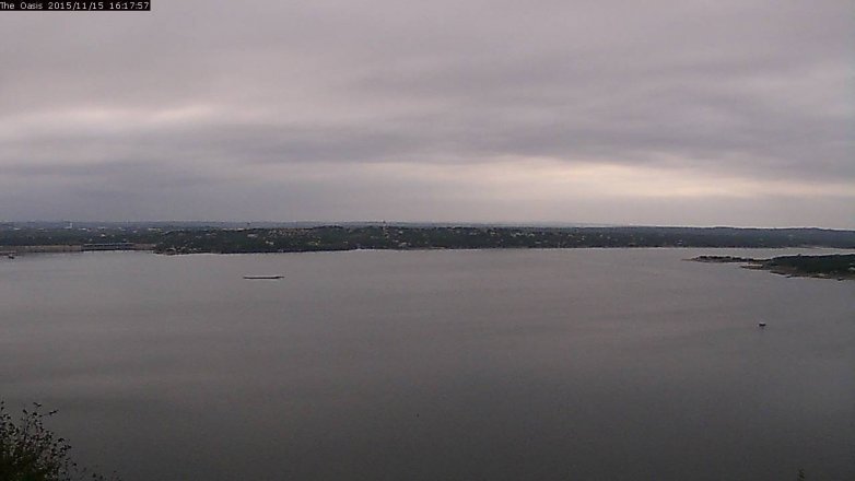 Lake Travis webcam, November 15, 2015 3:25 PM CT