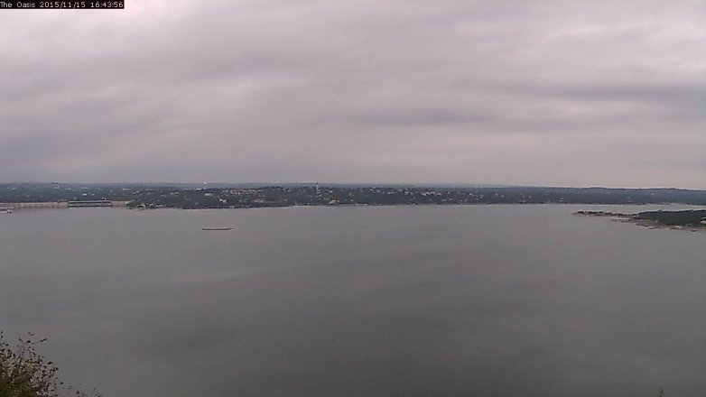 Lake Travis webcam, November 15, 2015 3:50 PM CT