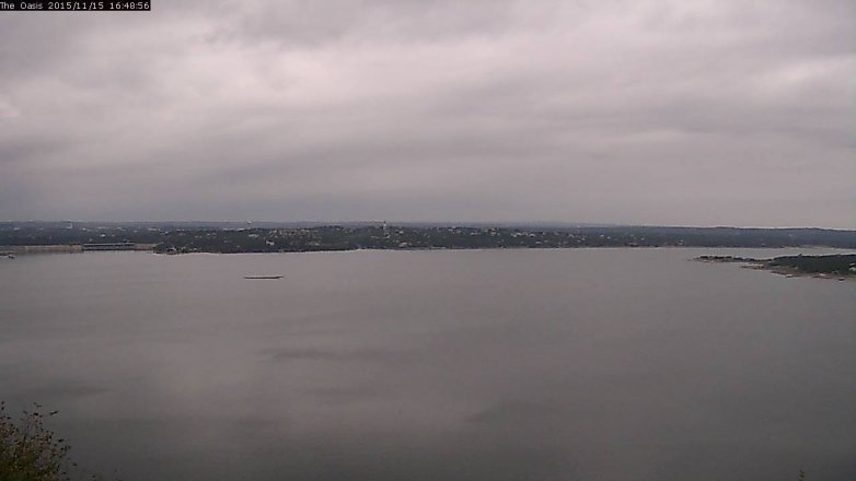 Lake Travis webcam, November 15, 2015 3:55 PM CT